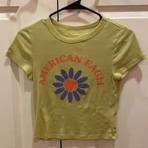 AMERICAN EAGLE CROP GRAPHIC TEE